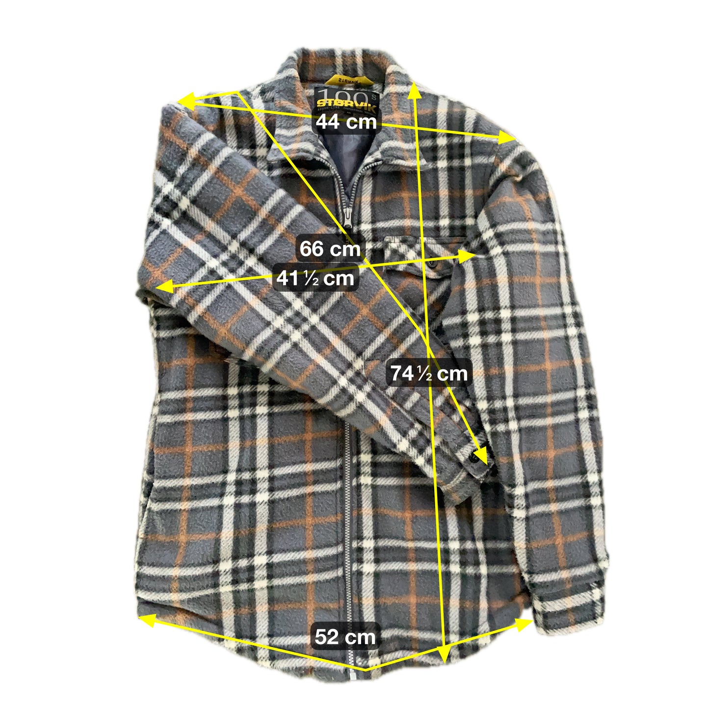 Storvik Herren Jacke Gr M Farbe grau gelb