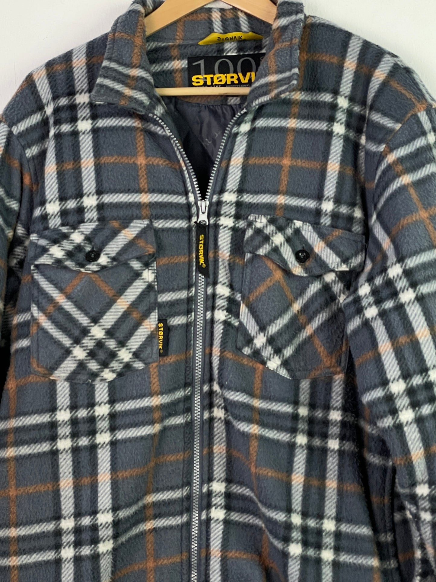 Storvik Herren Jacke Gr M Farbe grau gelb