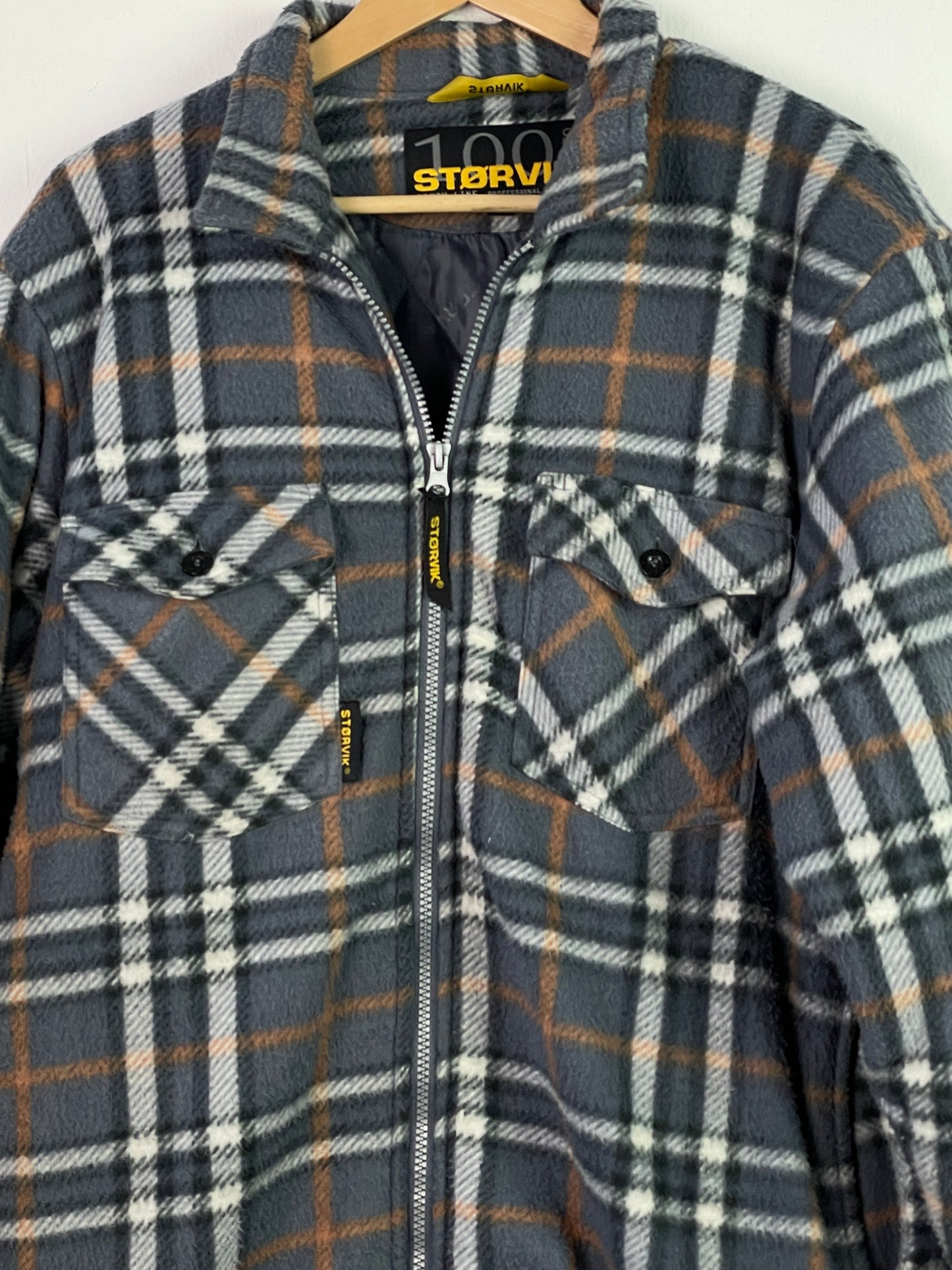 Storvik Herren Jacke Gr M Farbe grau gelb