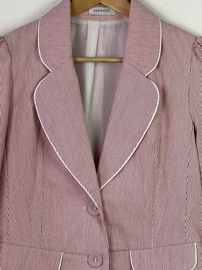 Orsay Damen Jacke Gr S Farbe rot weiss