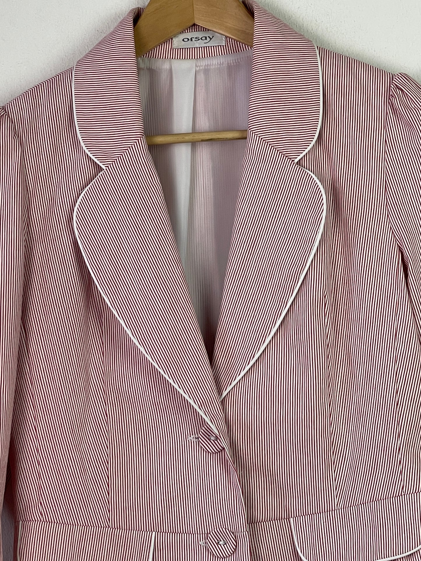 Orsay Damen Jacke Gr S Farbe rot weiss