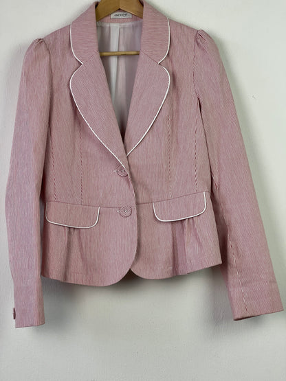 Orsay Damen Jacke Gr S Farbe rot weiss