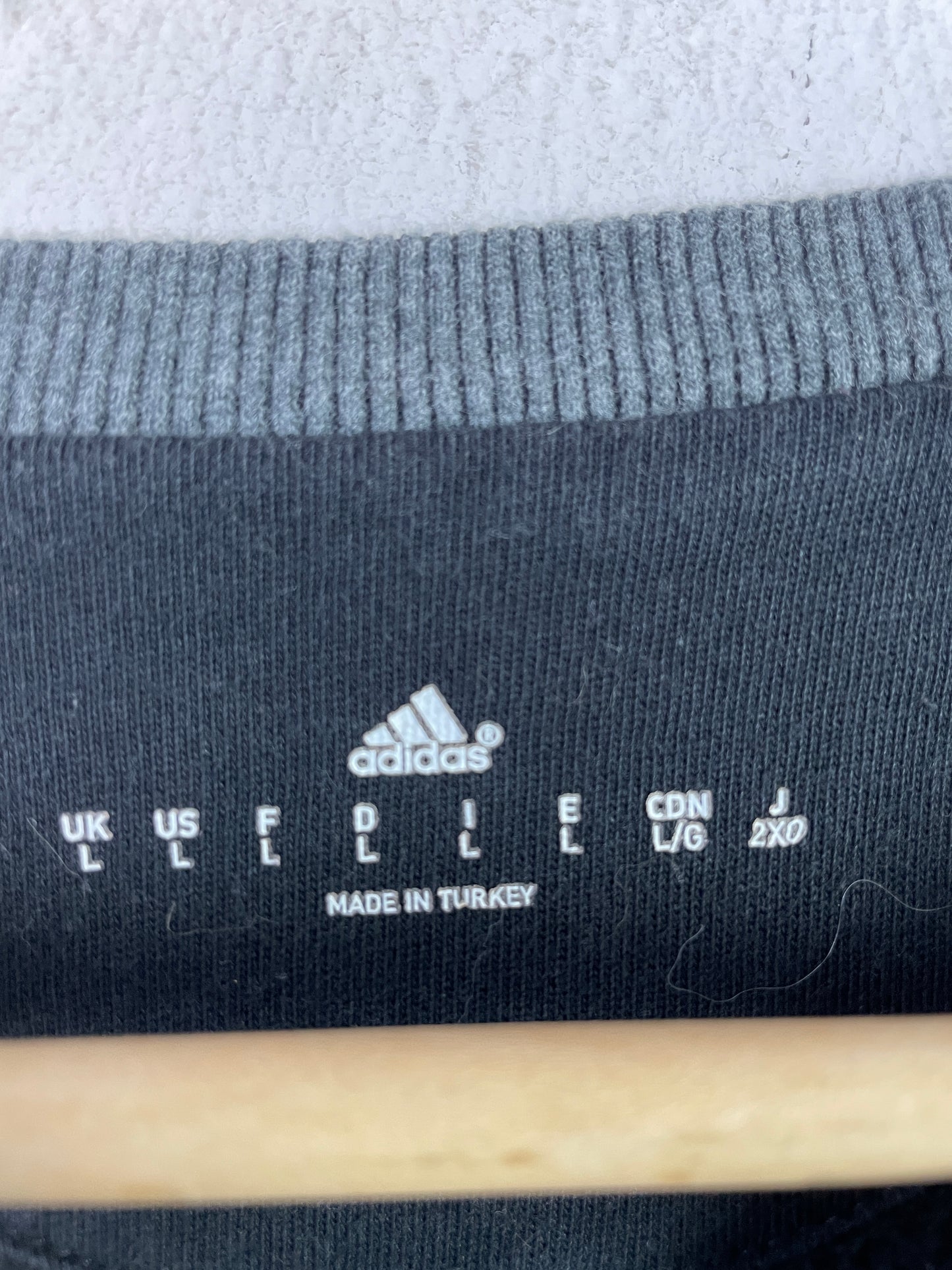 Adidas Herren Pullover Gr L Farbe schwarz