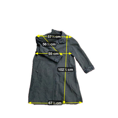 Marcona Damen Mantel aus Wolle Gr XXXL Farbe schwarz