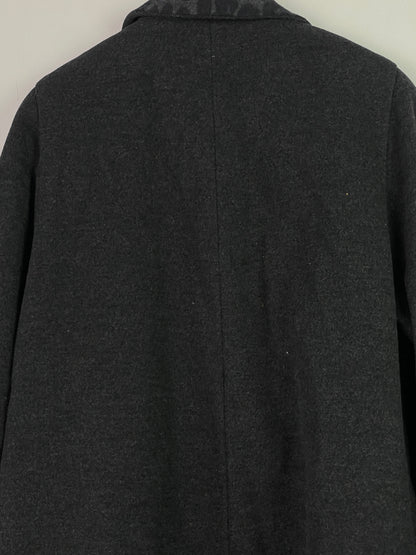 Marcona Damen Mantel aus Wolle Gr XXXL Farbe schwarz