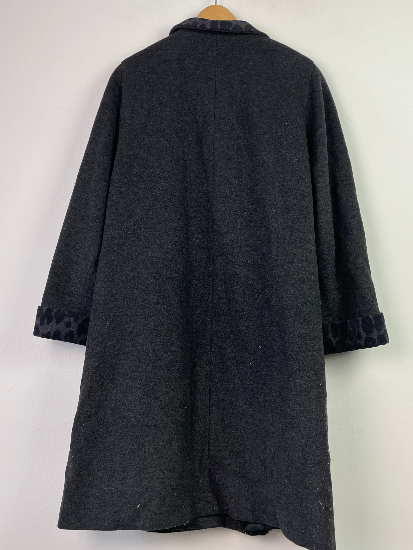 Marcona Damen Mantel aus Wolle Gr XXXL Farbe schwarz