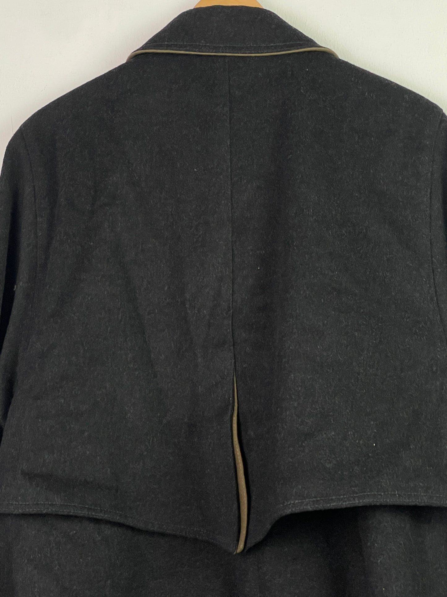 Top-Class Loden Herren Mantel aus Wolle Gr XL Farbe schwarz