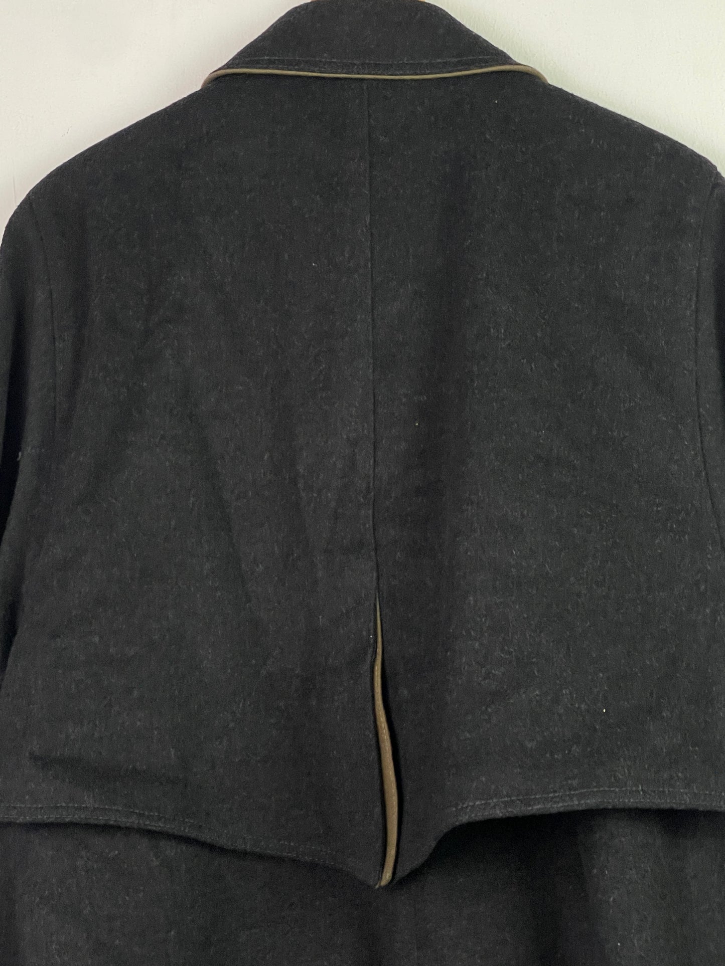 Top-Class Loden Herren Mantel aus Wolle Gr XL Farbe schwarz