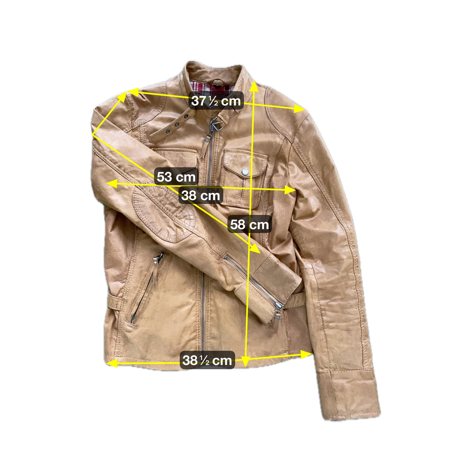 Gipsy Damen Lederjacke Gr M Farbe braun