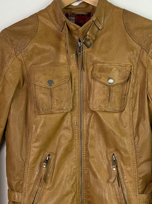 Gipsy Damen Lederjacke Gr M Farbe braun