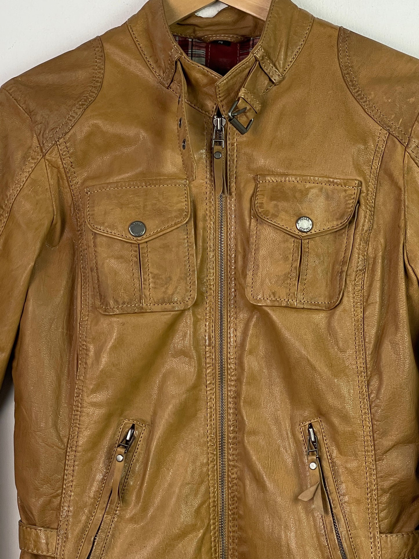 Gipsy Damen Lederjacke Gr M Farbe braun