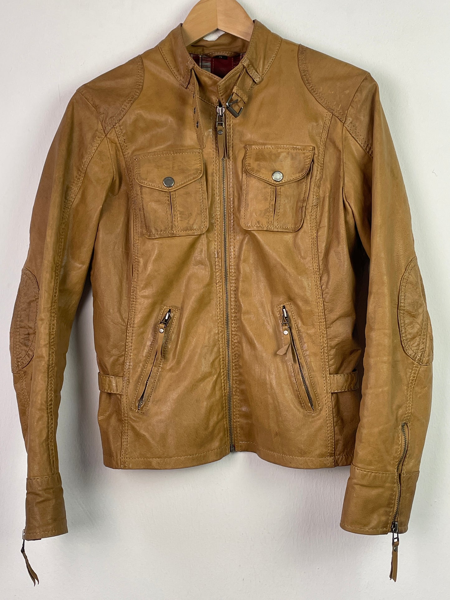 Gipsy Damen Lederjacke Gr M Farbe braun