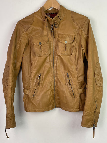 Gipsy Damen Lederjacke Gr M Farbe braun