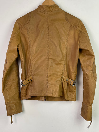 Gipsy Damen Lederjacke Gr M Farbe braun