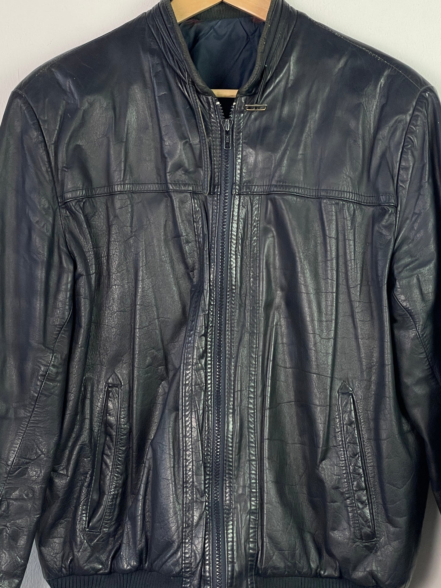 Mark Astor Herren Lederjacke Gr L Farbe schwarz