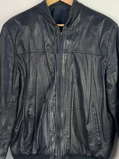 Mark Astor Herren Lederjacke Gr L Farbe schwarz