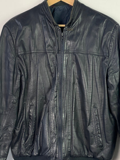 Mark Astor Herren Lederjacke Gr L Farbe schwarz