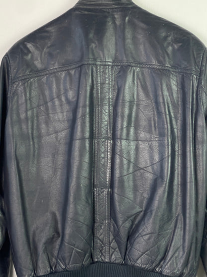 Mark Astor Herren Lederjacke Gr L Farbe schwarz
