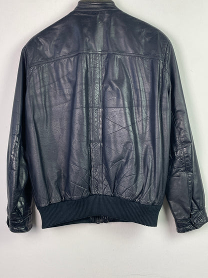 Mark Astor Herren Lederjacke Gr L Farbe schwarz