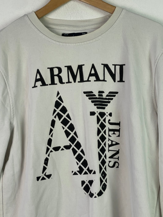 Armani Jeans Herren Pullover Gr XL Farbe weiss