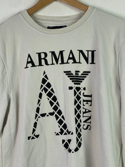 Armani Jeans Herren Pullover Gr XL Farbe weiss