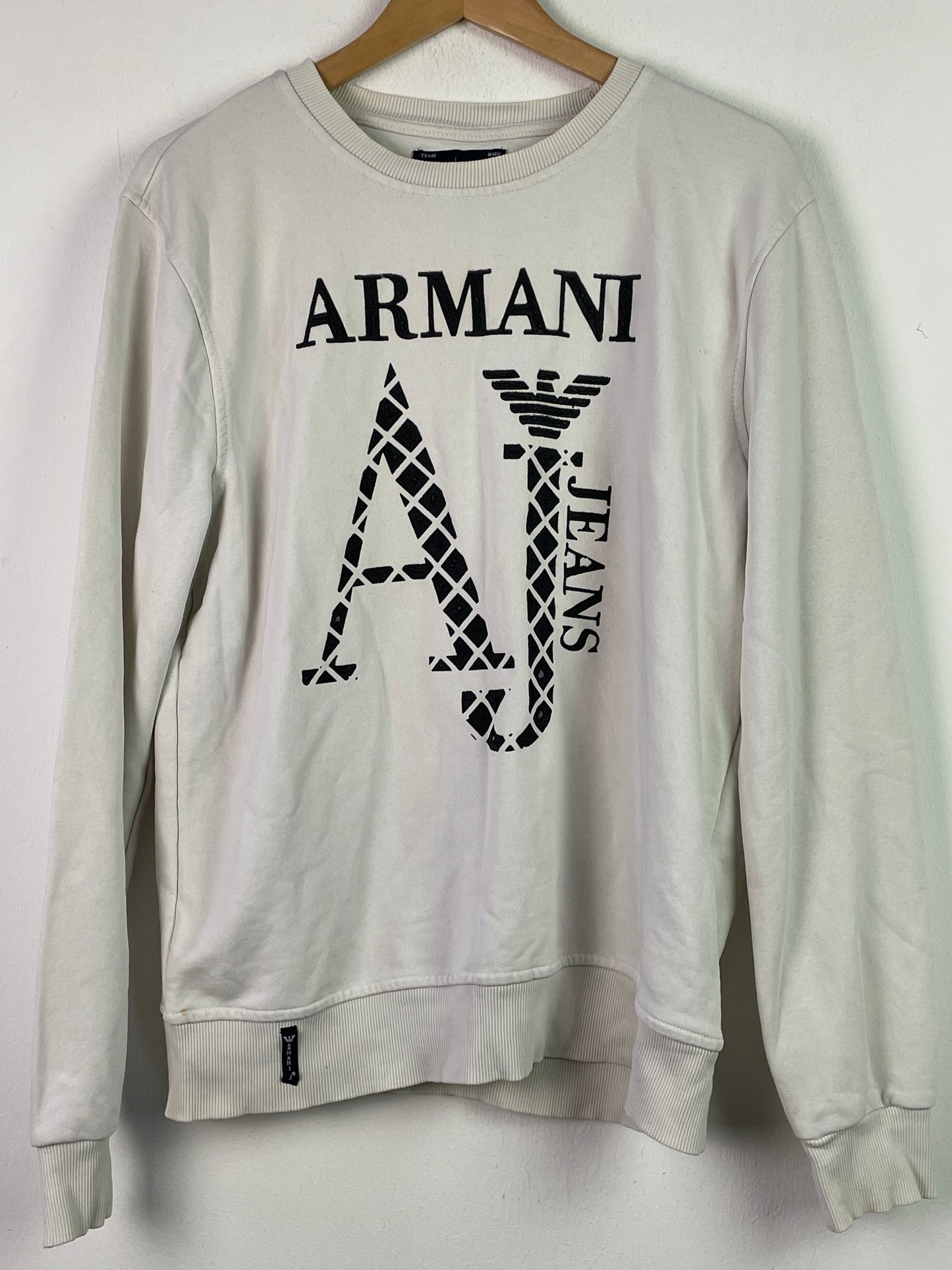 Armani Jeans Herren Pullover Gr XL Farbe weiss
