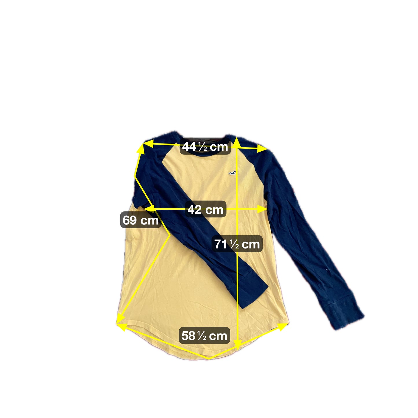 Hollister Damen Shirt Gr M Farbe schwarz gelb