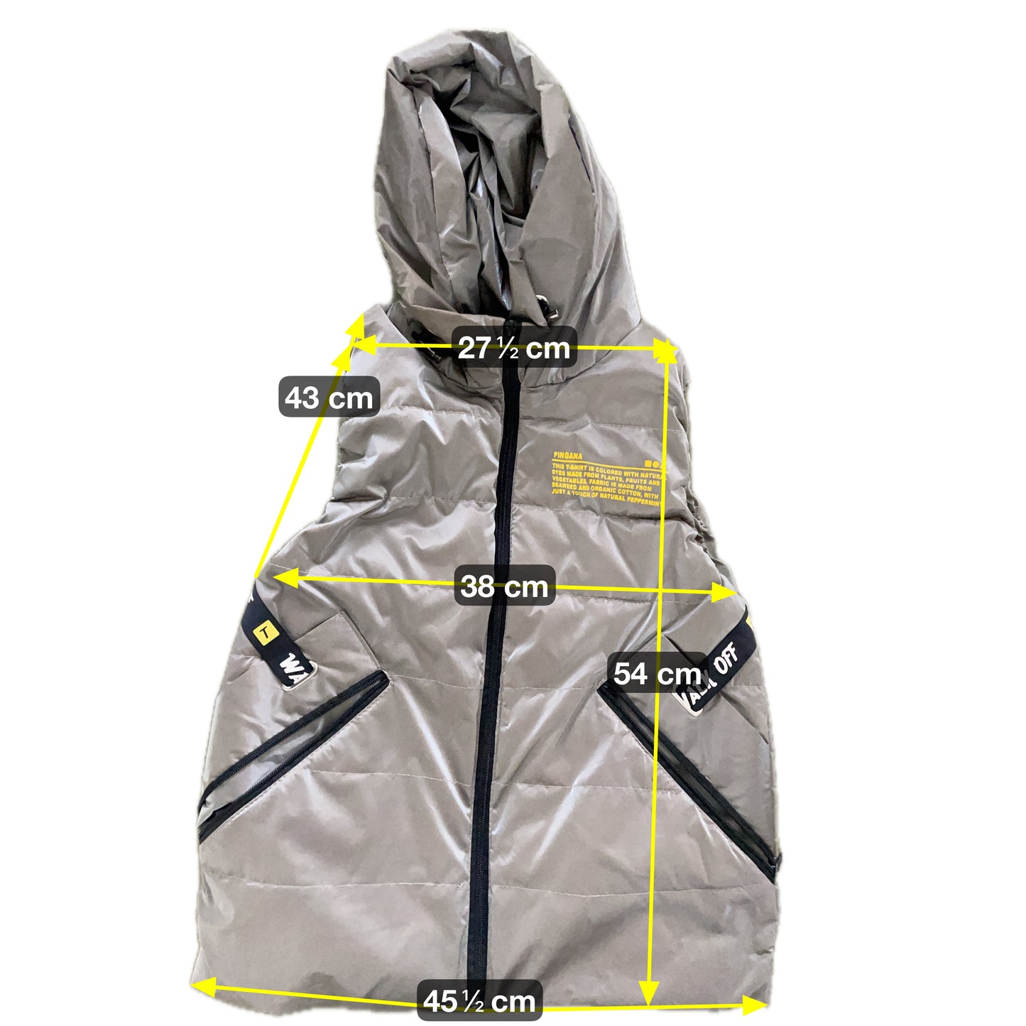 Pingana Damen Weste Gr XXS Farbe gelb