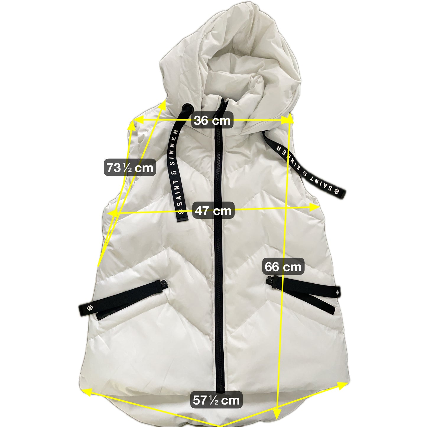 Saint & Sinner Damen Weste Gr S Farbe weiss