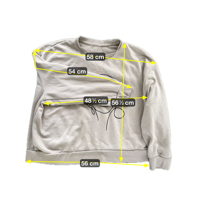 Vintage Damen Pullover Gr XL Farbe beige