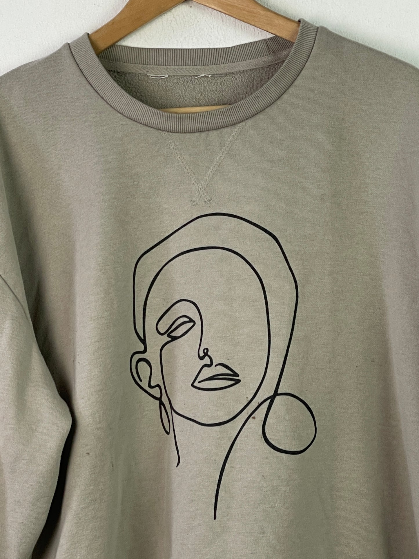 Vintage Damen Pullover Gr XL Farbe beige