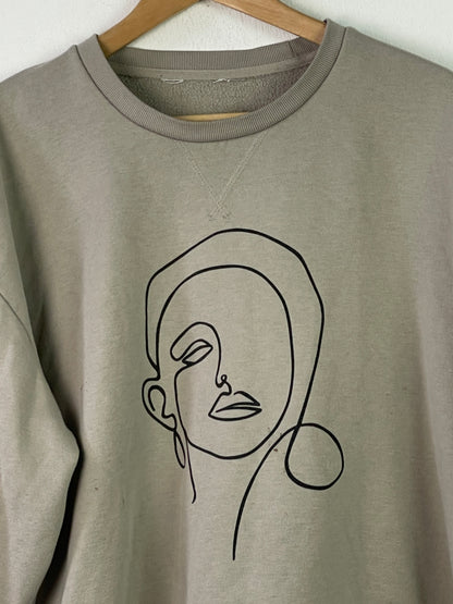 Vintage Damen Pullover Gr XL Farbe beige