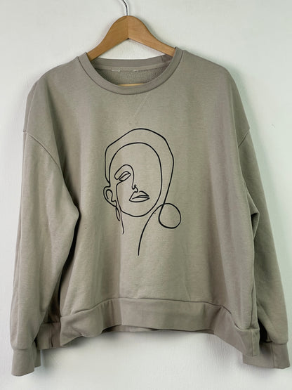 Vintage Damen Pullover Gr XL Farbe beige