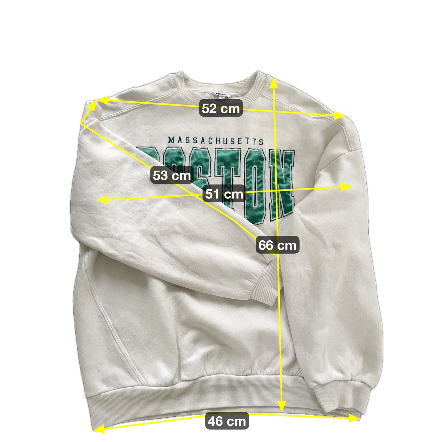 C&A Damen Pullover Gr M Farbe weiss grün