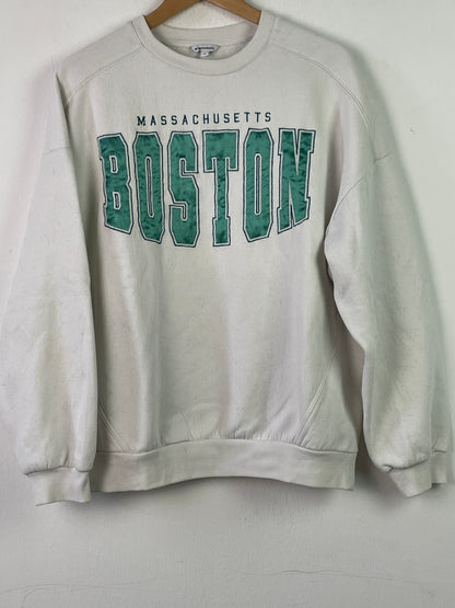 C&A Damen Pullover Gr M Farbe weiss grün