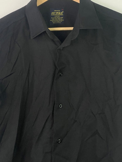 Jet Polo Herren Hemd Gr XL Farbe schwarz