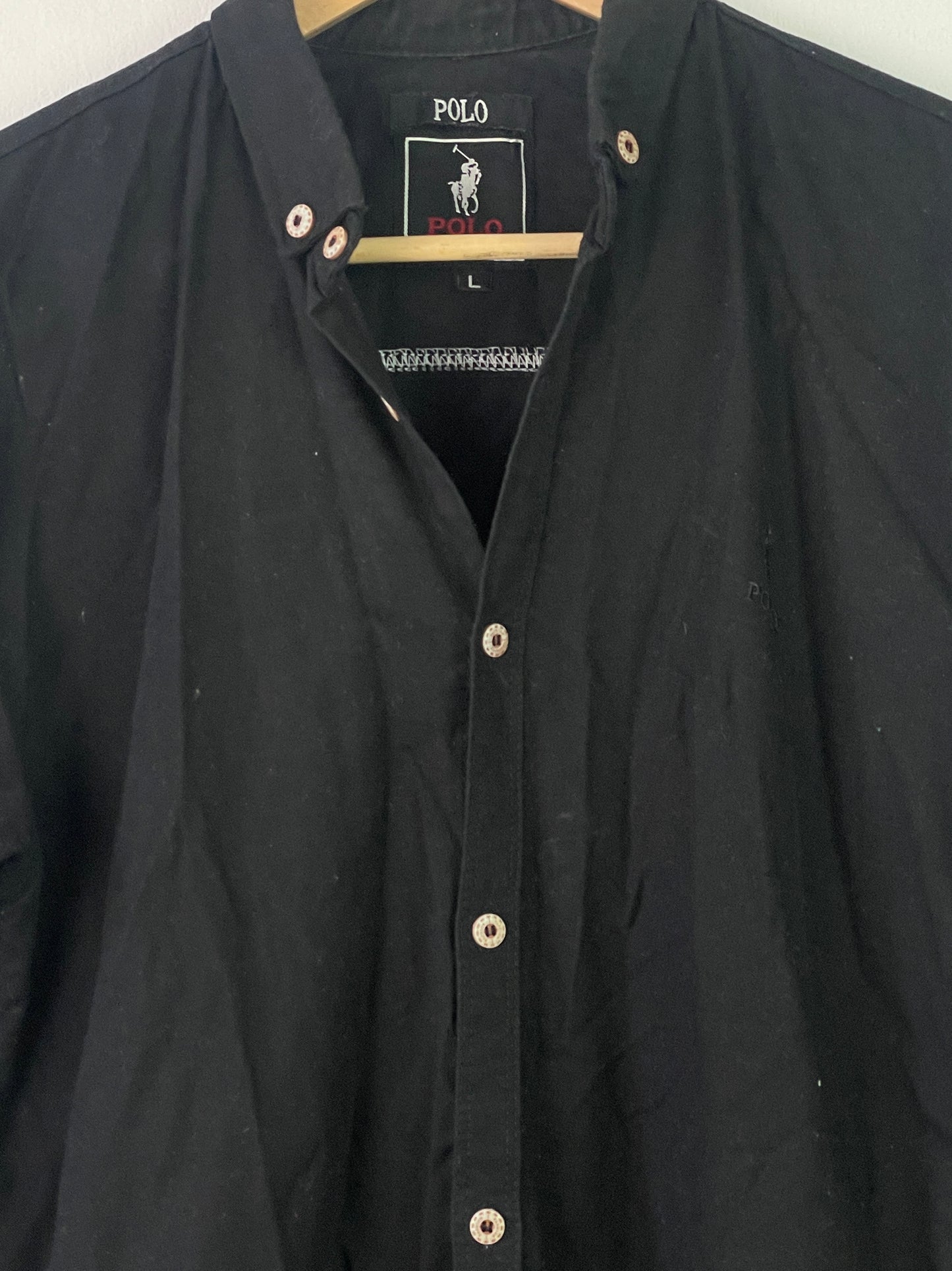 Polo Ralph Lauren Herren Hemd Gr L Farbe schwarz