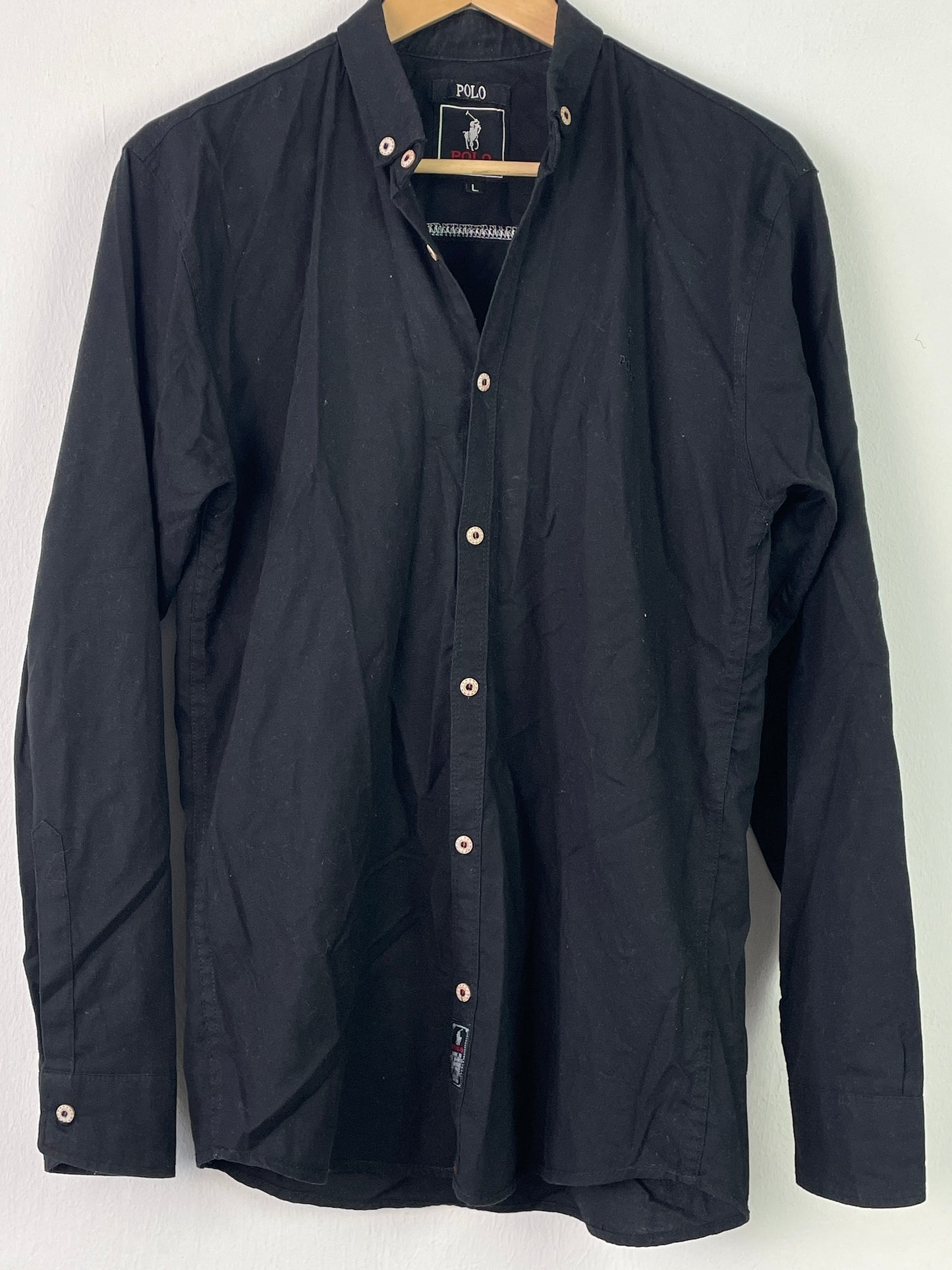 Polo Ralph Lauren Herren Hemd Gr L Farbe schwarz