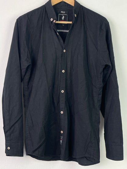 Polo Ralph Lauren Herren Hemd Gr L Farbe schwarz