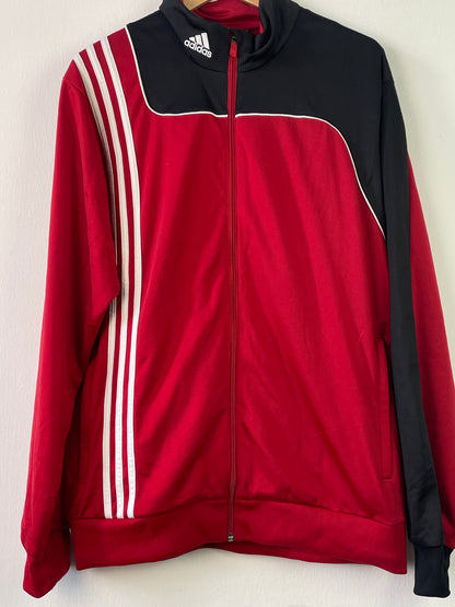 Adidas Herren Jacke Gr L Farbe rot schwarz