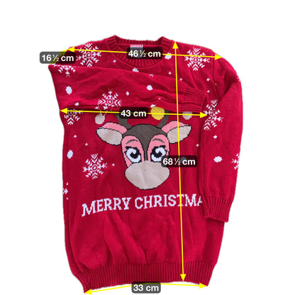 Gazelle Damen Weihnachts Pullover Gr XL Farbe rot