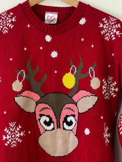 Gazelle Damen Weihnachts Pullover Gr XL Farbe rot