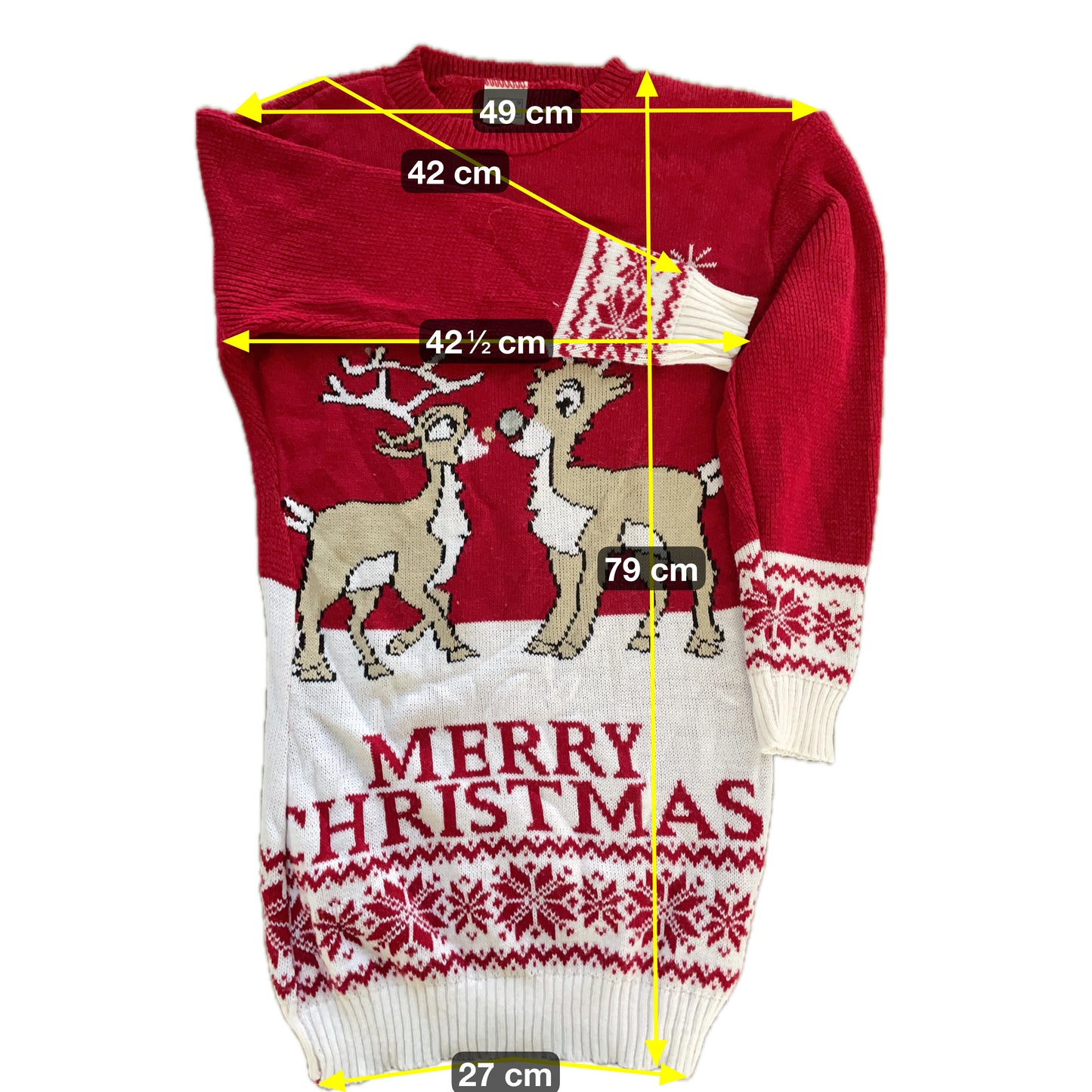 Infiniti Herren Weihnachts Pullover Gr XL Farbe rot