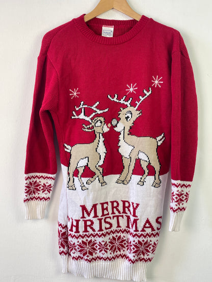 Infiniti Herren Weihnachts Pullover Gr XL Farbe rot