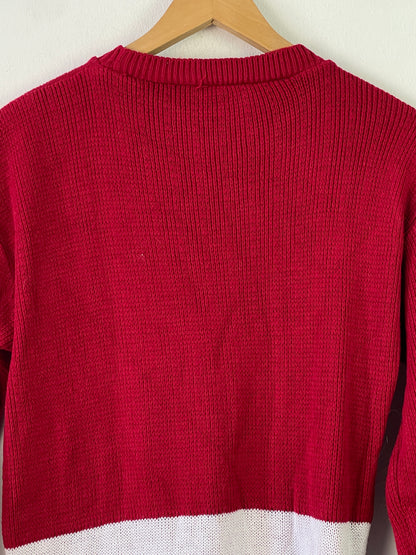 Infiniti Herren Weihnachts Pullover Gr XL Farbe rot