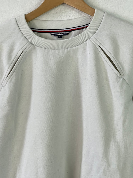 Tommy Hilfiger Damen Pullover Gr M Farbe weiss