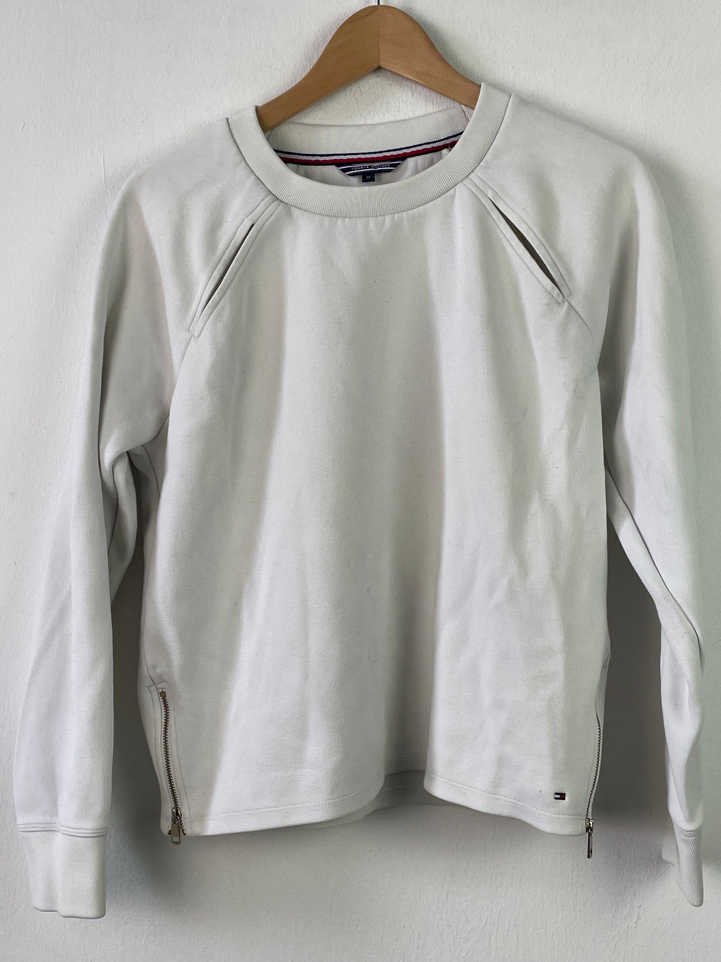 Tommy Hilfiger Damen Pullover Gr M Farbe weiss