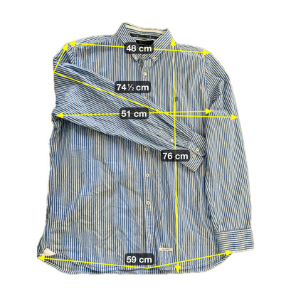 Marc O´Polo Herren Hemd Gr XL Farbe weiss blau