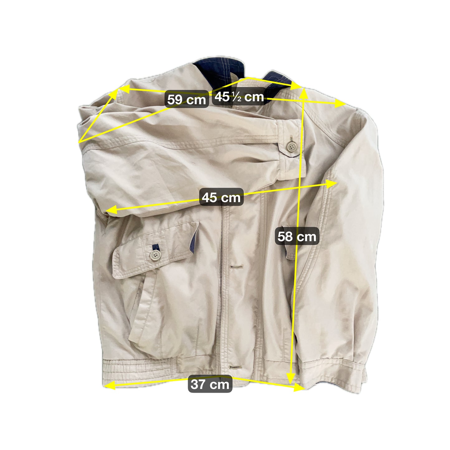 Commander Herren Jacke Gr L Farbe beige