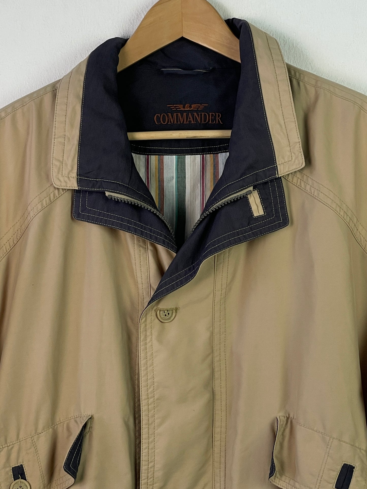 Commander Herren Jacke Gr L Farbe beige